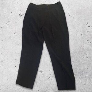 White‎ House Black Market The Tapered Ankle Pants Slim Fit Cropped Black US 32